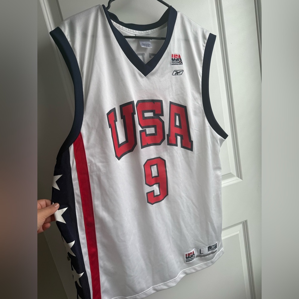 Reebok USA Basketball Jersey - White and Red